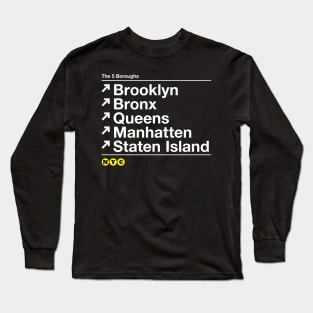 The 5 Boroughs Long Sleeve T-Shirt